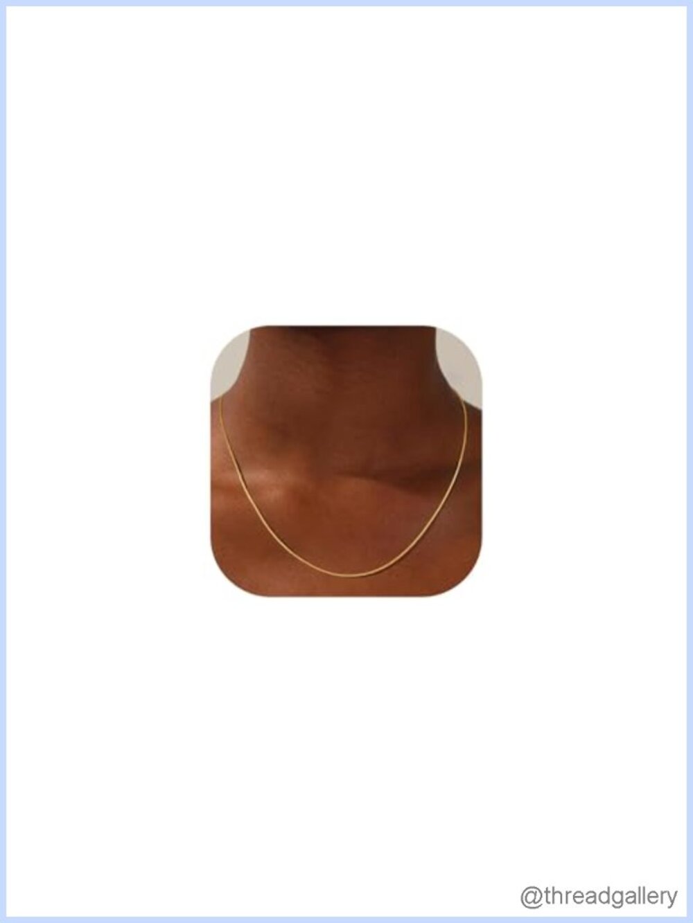 18K Gold Plated 0.8mm Box Chain Necklace - Sterling Silver 18"